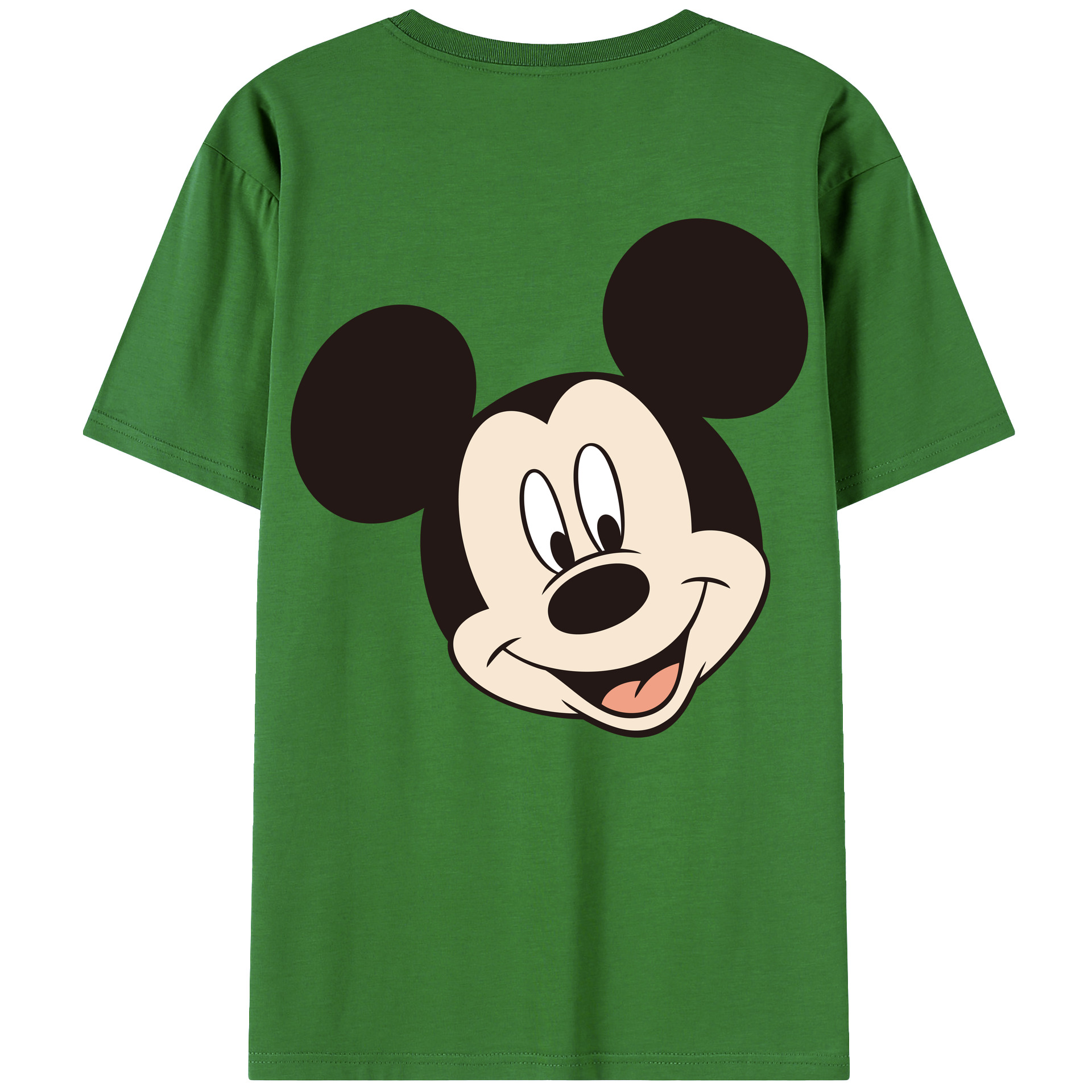 （画像用） ミッキーマウス Mickey Mouse レディース半袖Tシャツ(バックプリント)